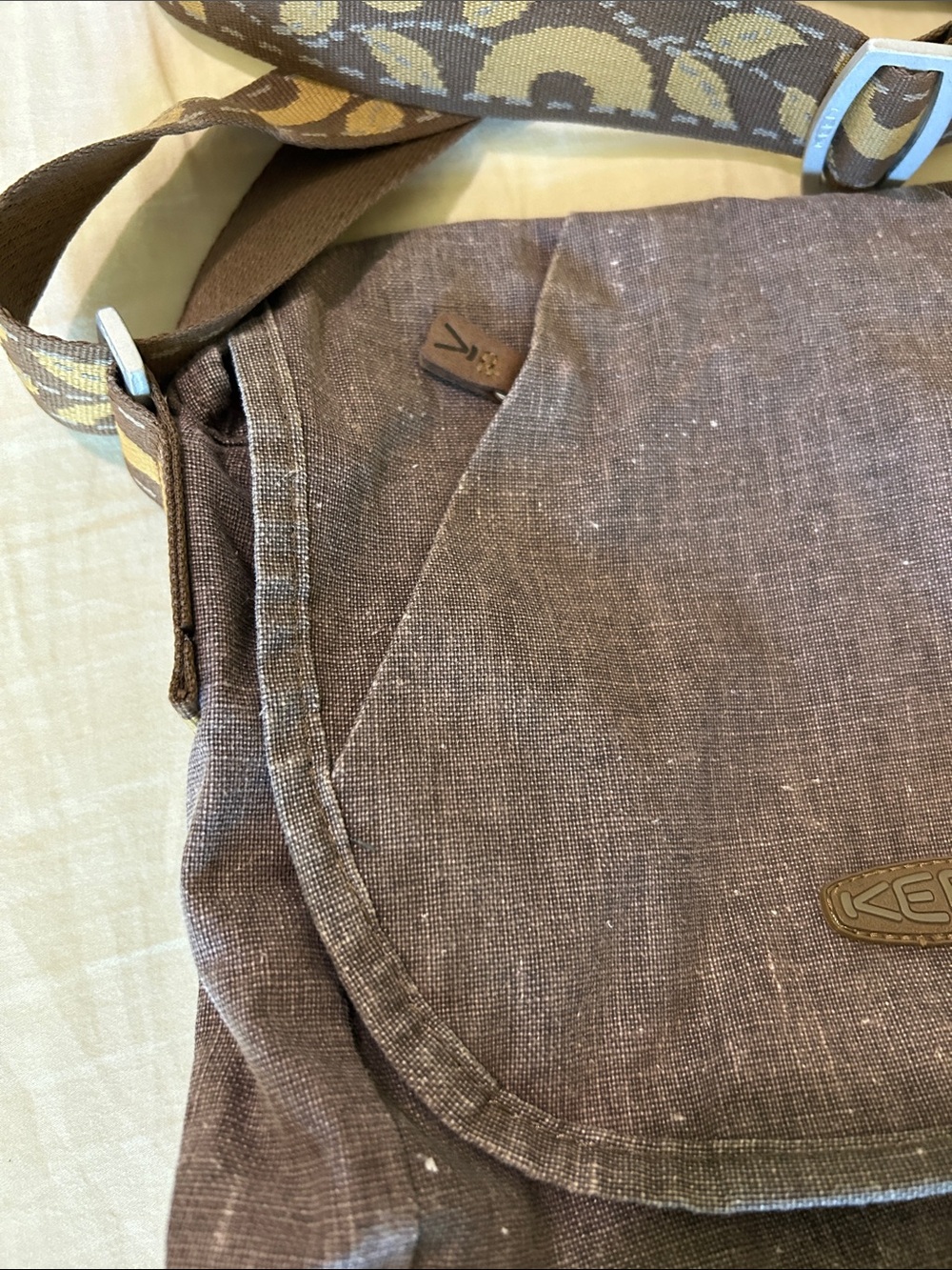 Keen Brown Patterned-Strap Crossbody Bag - Picture 3 of 7